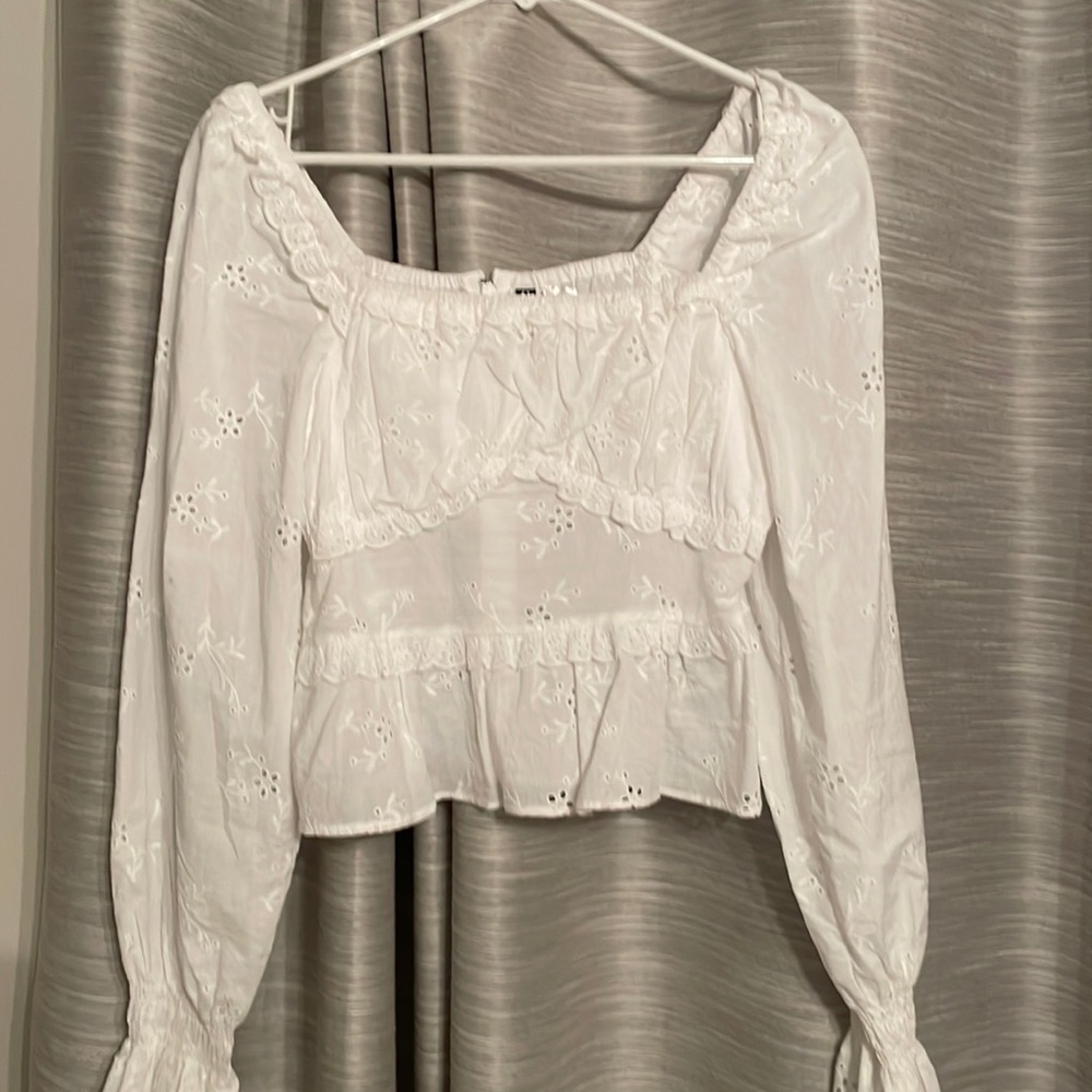 H&M long sleeve peplum